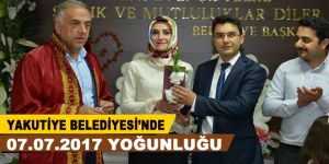 Yakutiye Belediyesinde  07.07.2017 yoğunluğu