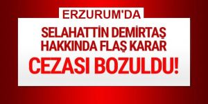 Demirtaş'ın hapis cezası bozuldu!