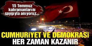 Yaşasın Cumhuriyet, yaşasın demokrasi