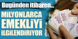 Emeklinin zammı bugün hesapta