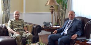 Tümgeneral Özoğlu’ndan Vali Azizoğlu’na veda ziyareti
