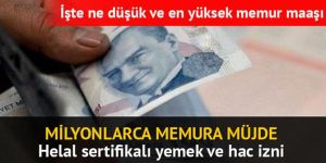 Memura helal sertifikalı yemek ve hac izni geliyor