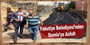 Dumlu asfaltlanıyor