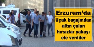 Uçak bagajından altın çalan hırsızlar yakayı ele verdi