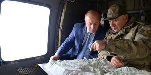 Vali Azizoğlu Yangın Bölgesinde