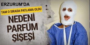 Patlayan parfüm şişesi bu hale getirdi