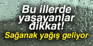 Doğu Anadolu İçin Sağanak Uyarısı