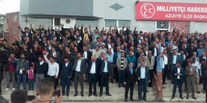 MHP Aziziye’de rozet takma töreni
