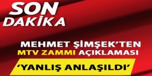 Mehmet Şimşek'ten son dakika MTV zammı açıklaması.