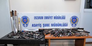 3 ayda 490 adet bıçak ele geçirdi
