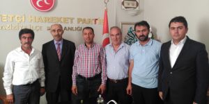 AK Parti İlçe teşkilatından MHP ilçe teşkilatına ziyaret