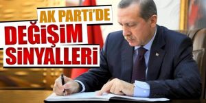 AK Parti’de değişim sinyalleri