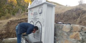 Erzurum'da Görev şehitleri anısına çeşme yapıldı