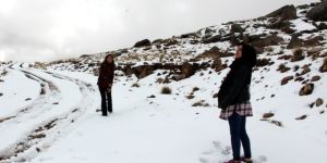 Erzurum'un Yüksekleri Beyaza Büründü