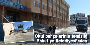 Okul bahçelerinin temizliği Yakutiye Belediyesi’nden