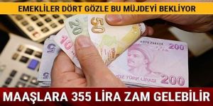 Emekli maaşlarına 355 lira zam gelebilir
