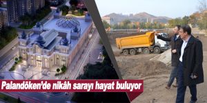 Palandöken’de nikâh sarayı hayat buluyor