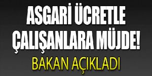 Maliye Bakanı Ağbal’dan asgari ücretle çalışanlara müjde