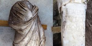 Side'de Roma dönemi meclis başkanının heykeli bulundu