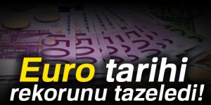 Euro tarihi rekorunu tazeledi