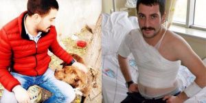 Erzurum'da Pitbull'dan Korkup, Ateşin İçine Düştü
