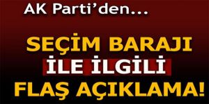 AK Partili Hayati Yazıcı'dan seçim barajı ile ilgili flaş açıklama