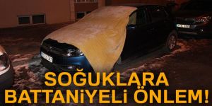 Araçları battaniyelere sardılar