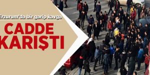 Erzurum'da İki Grup Tekme Tokat Birbirine Girdi