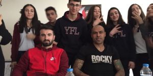 Nobre ve Erhan öğrencilerin konuğu oldu