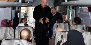 Milletvekili Ilıcalı, yolcu otobüsü ile Ovit Tüneli'nden geçti