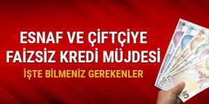 Bu meslekleri yapanlara faizsiz kredi geliyor