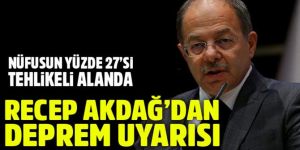 Yeni deprem riski haritasına göre nüfusun yüzde 27’si tehlikeli alanda