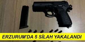 2 kişi 5 Ruhsatsız Tabanca İle Yakalandı