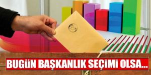 Bugün Başkanlık seçimi olsa…
