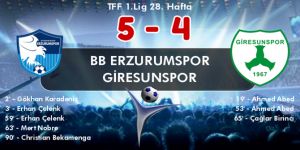 Erzurum'da çılgın maç!