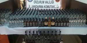 Erzurum'da Kaçak İçki Ele Geçirildi