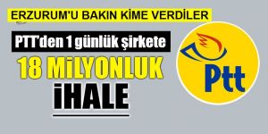 PTT ihaleden bir gün önce kurulan şirkete iş verdi