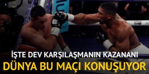 Anthony Joshua dev maçta Joseph Parker'ı mağlup etti