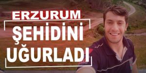 Şehit UMKE personeli için memleketi Erzurum’da tören