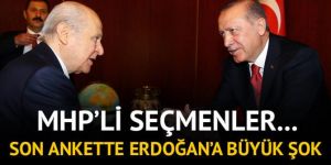 Erdoğan'a büyük şok! MHP'li seçmenler...