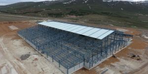 Büyükşehir'in Yatırımı Canlı Hayvan Borsasının Yapımı Sürüyor