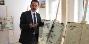 İl Halk Kütüphanesinde Nostalji Gazete Sergisi