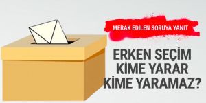 Erken seçim kime yarar kime yaramaz?