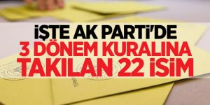 22 isim yeniden aday olamayacak mı?