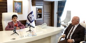 Küçük Başkan Gezer'den Başkan Sekmen'e Teşekkür