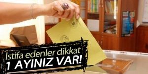 İstifa eden memur 1 ay içinde geri dönebiliyor