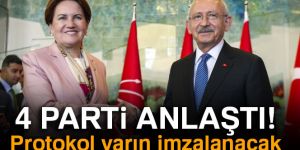 4 parti anlaştı! Protokol yarın imzalanacak