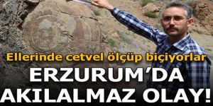 Salyangozu andıran kaya şaşırtıyor