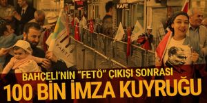 Bahçeli'nin 'FETÖ' çıkışı sonrası imza vermeye başladılar
