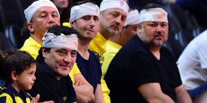 Fenerbahçe taraftarından Şenol Güneş'e sargı bezli gönderme
